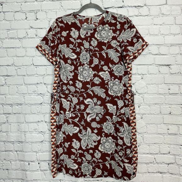 Scotch and Soda Womens M Hip Hop Voila Short Sleeve Mixed Print Mini Dress - Picture 3 of 16